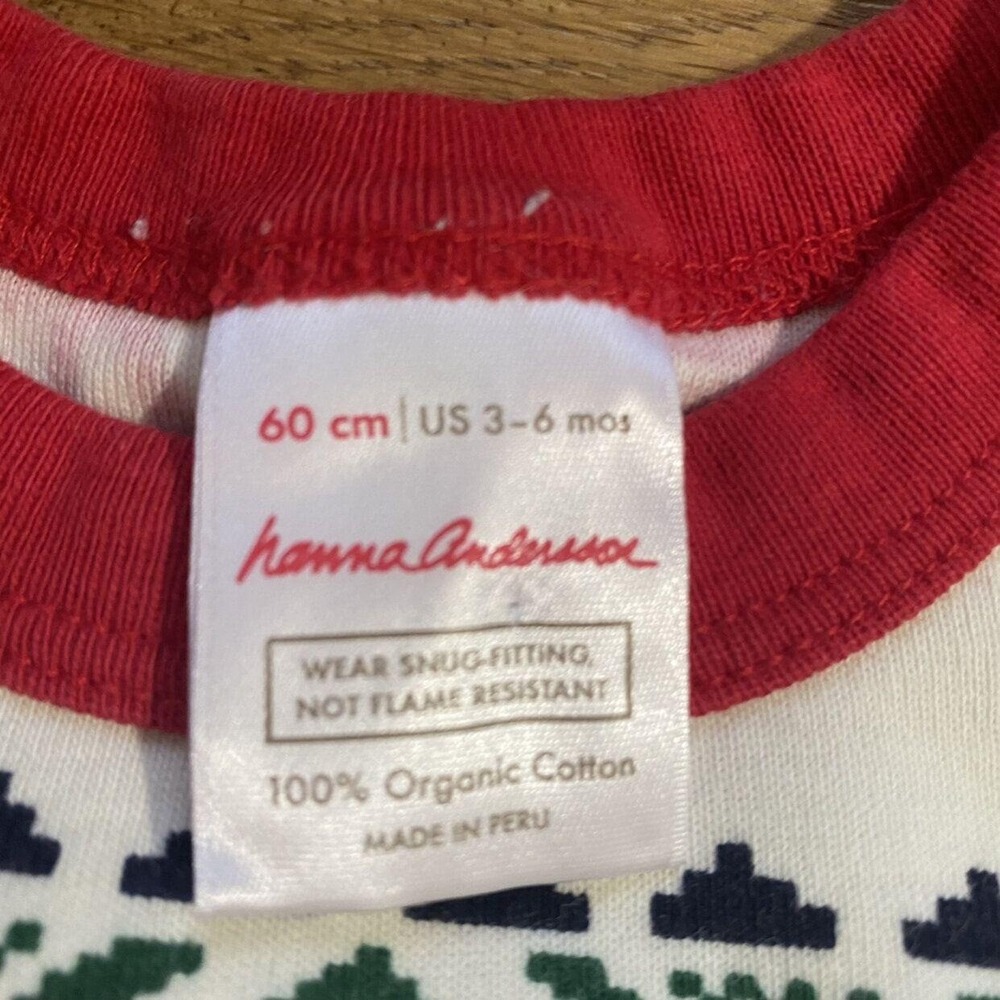 Hanna Andersson Christmas Pajamas Size 60-3-6 Mo - Picture 7 of 8